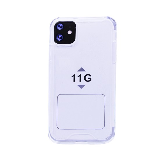 Capa de Silicone com Cantos Rígidos para Apple iPhone 11 Transparente